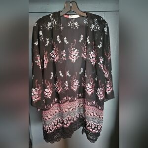 Jolt Black and Pink Floral Cover